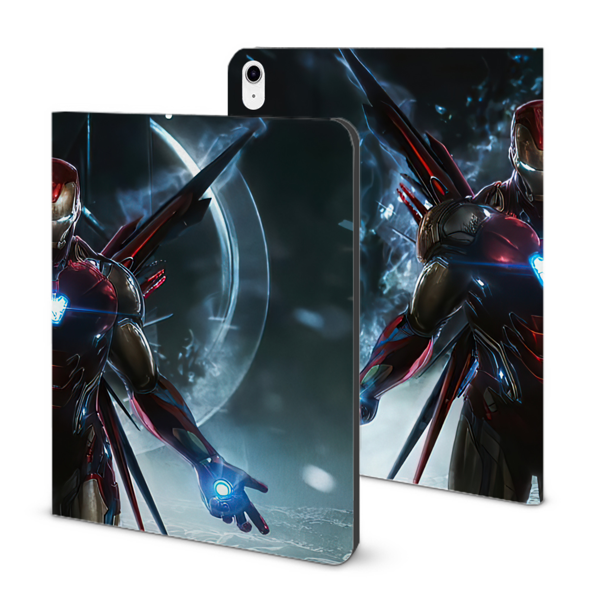 （画像用） アベンジャーズ The Avengers IPad ケース ブック型 PUレザー TPU 耐衝撃 軽量 薄型 ペン収納なし 全面保護 IPad 各モデル対応